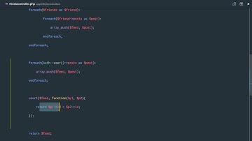 Social network in Laravel 5.3 and Vuejs 2.0 #52 Sorting an array with PHP