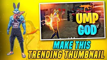 How To Make  This Trending Montage Thumbnail In Android | Ump God Montage Thumbnail Tutorial