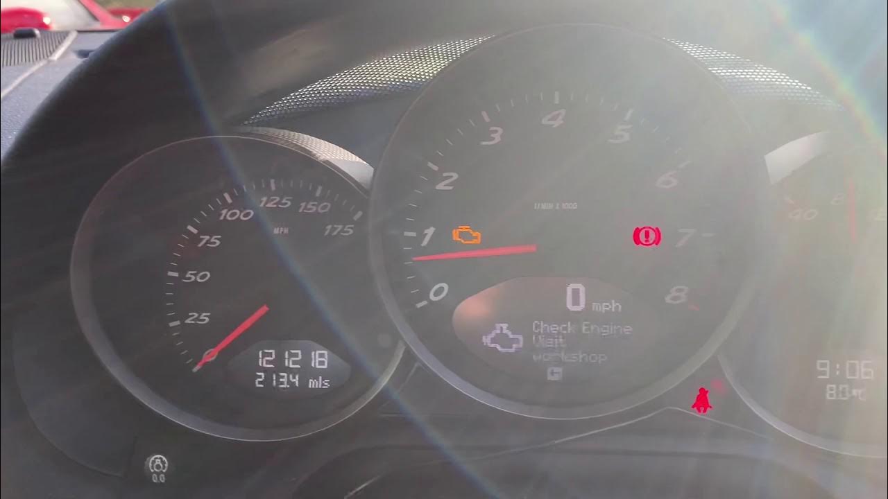 Porsche EML on, P2188, P2190 error code - YouTube