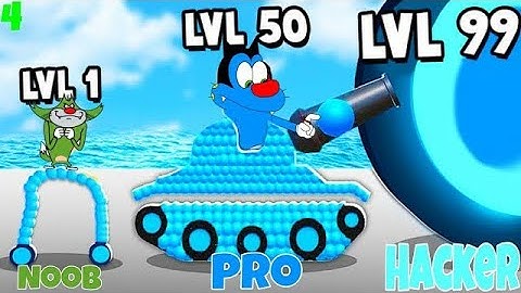 Noob vs Pro vs Hacker Draw Joust with Oggy and Jack voice