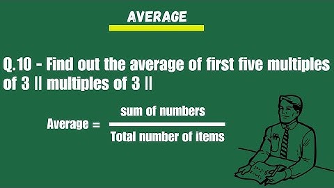 find out the average of first five multiples of 3  || multiples of 3  ||