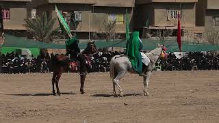 من محافضة ديالى -اهالي ناحية جديدة الشط يحيون تشابية واقعة الطف في اليوم العاشر من محرم ١٤٤٤ هجريه