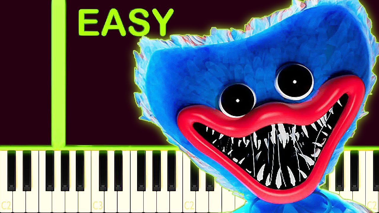 HUGGY WUGGY SONG - EASY Piano Tutorial