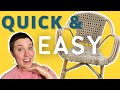 EASY FURNITURE FLIP | how to restore cane furniture | FURNITURE FLIPPING IN MY APARTMENT