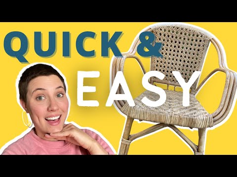 EASY FURNITURE FLIP | how to restore cane furniture | FURNITURE FLIPPING IN MY APARTMENT