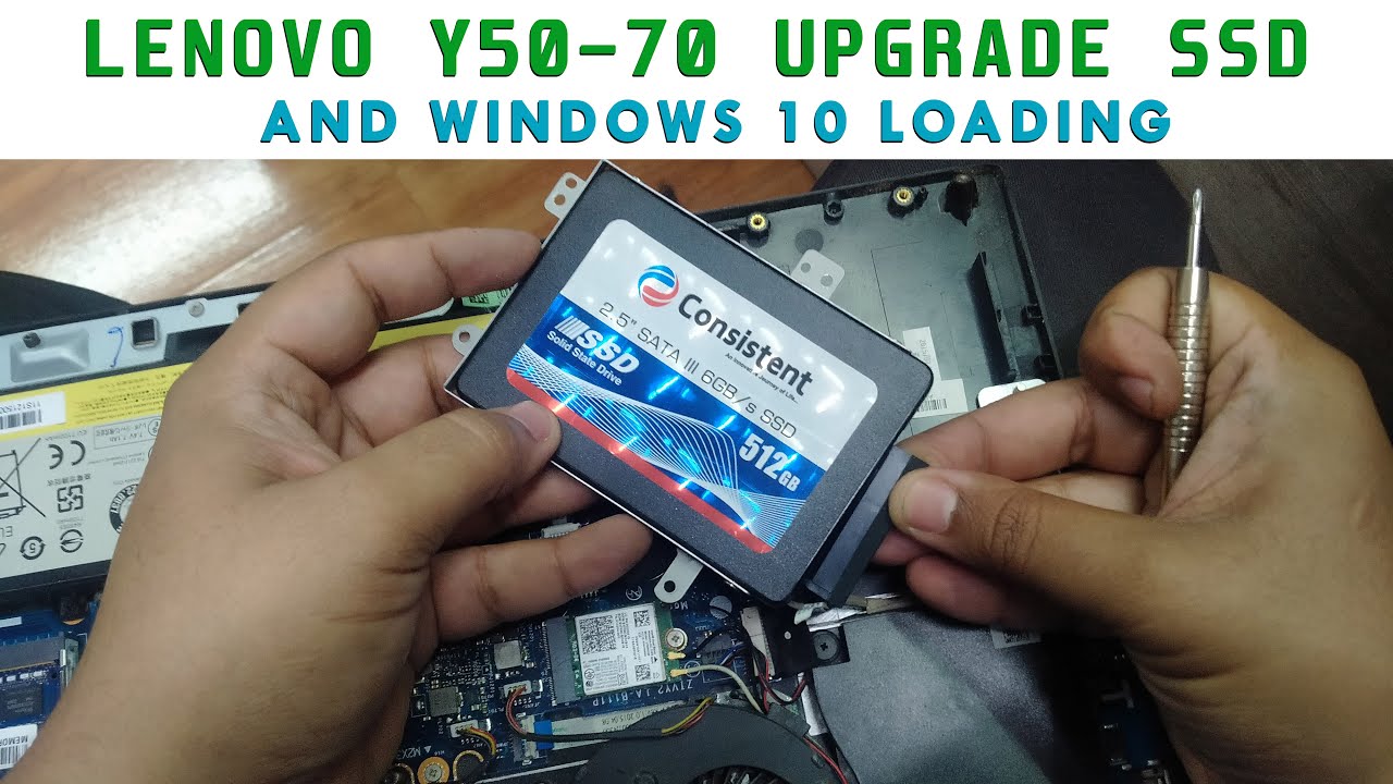 bjælke Lære frugthave Lenovo Y50-70 Upgrade SSD And Windows 10 Loading || - YouTube