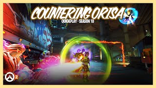 Countering Orisa • Zarya on Route 66 • Overwatch 2 (Quick Play)