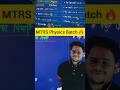 MTRS Physics Batch 🔥 || #MTRS_Power #roshansir #MTRS