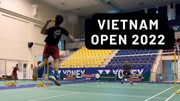 Nguyễn Tiến Minh tập luyện cùng Nguyễn Hải Đăng | Badminton Training Vietnam Open 2022