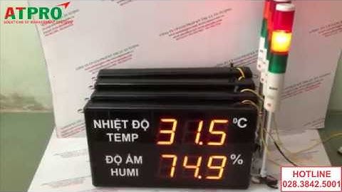 THIẾT BỊ ĐO NHIỆT ĐỘ ĐỘ ẨM CÓ ĐÈN THÁP CẢNH BÁO - CTY JST