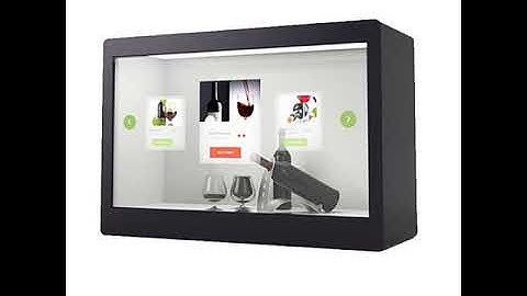 55 Inch 1080p All-in-one Monitor Transparent Lcd Display Box Interactive Panel With Touch Screen