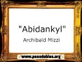 Abidankyl - Archibald Mizzi [Pasodoble]