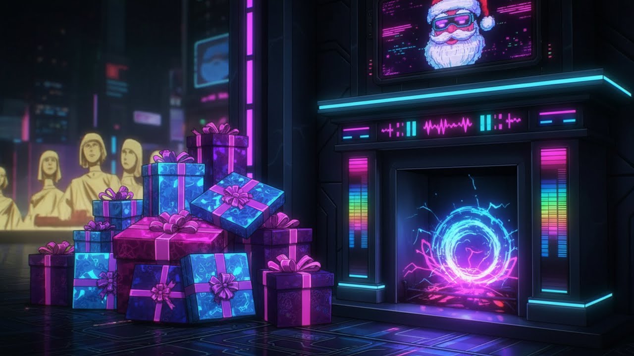 CYBERNOEL SANTA // Dreamy Synthwave Christmas 🎄
