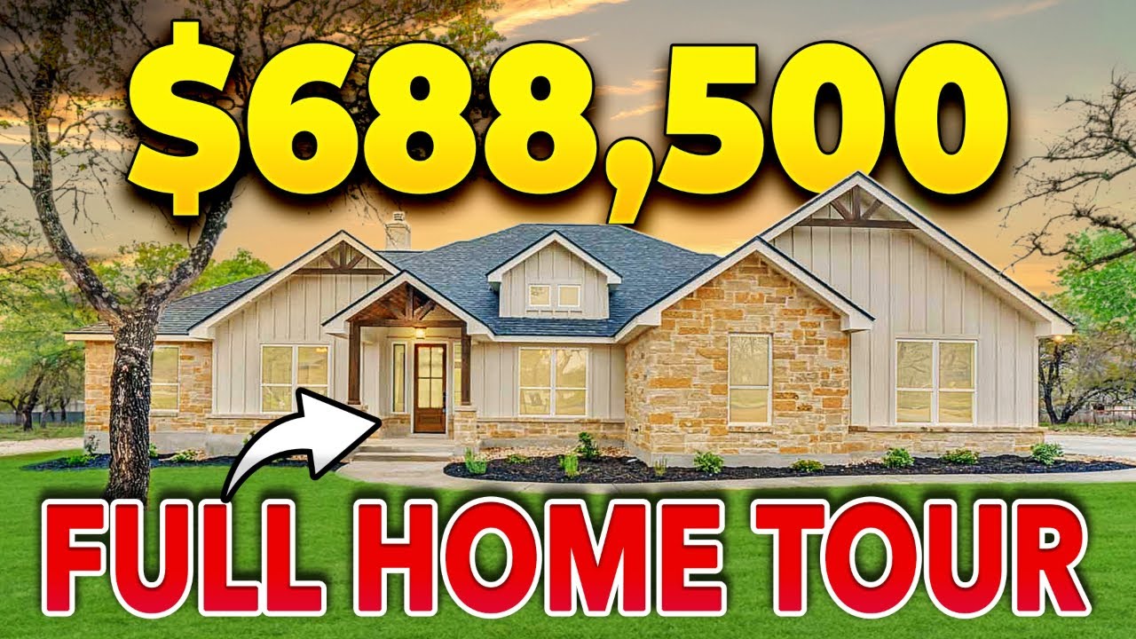 TOUR A 688,500 Luxury New Construction Farmhouse San Antonio Real