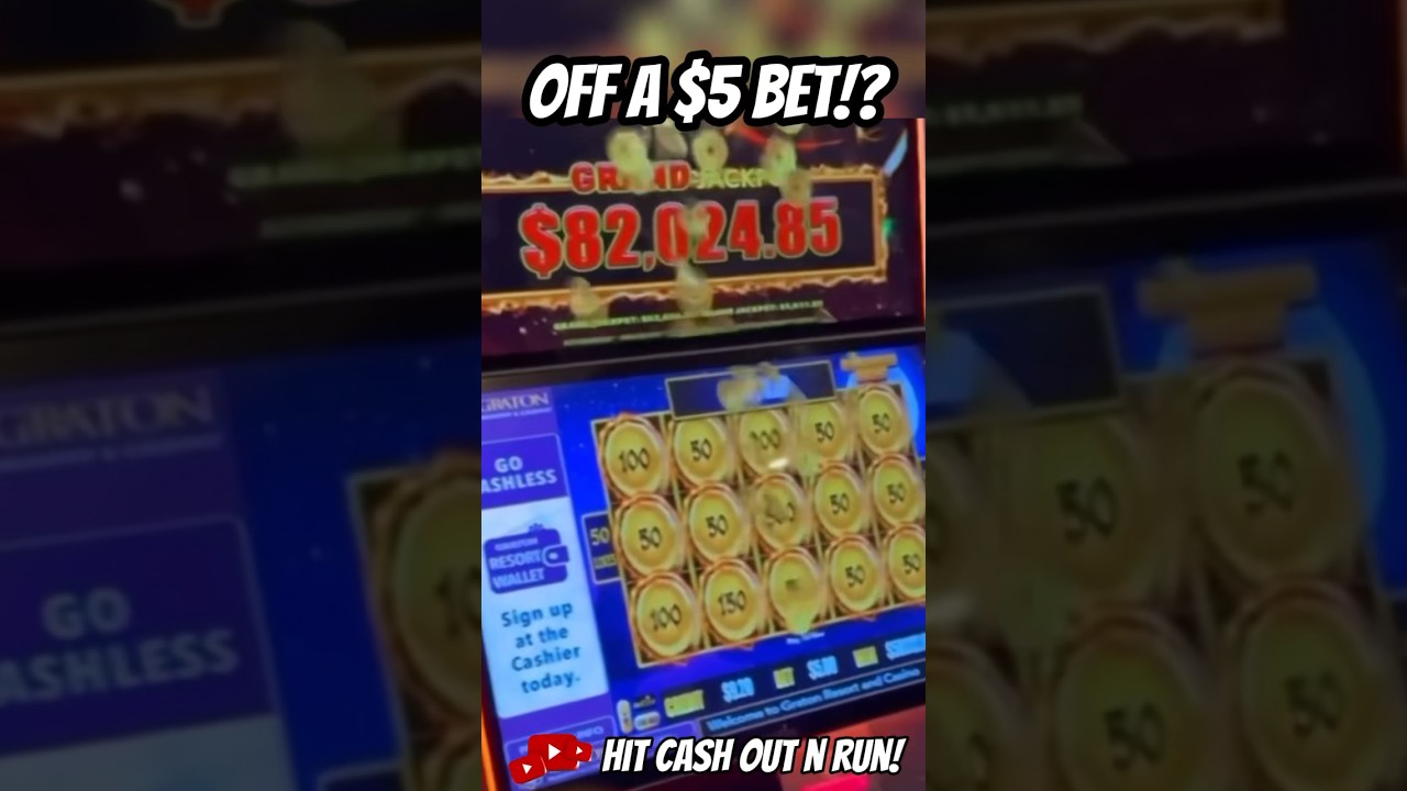 $82,024K JACKPOT OFF $5 at GRATON CASINO? 