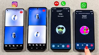 Instagram vs WhatsApp + Incoming Calls OPPO R7 + Z Flip 4 + Huawei NY90 + Moto E30N
