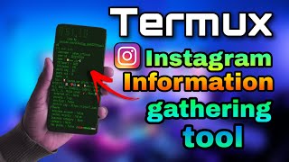 instagram information gathering tool | instagram tool termux | termux basic commands | termux