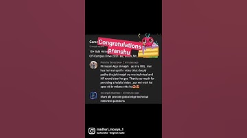 congratulations pranshu... Finally you are selected in HCL. #interviewpreparations #techlecture