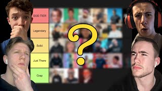Uk Youtubers Tier List Reaction