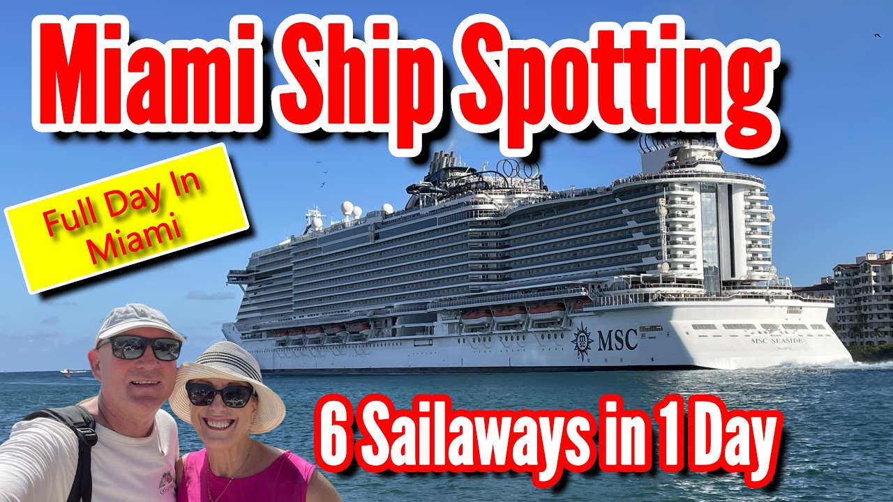 Miami Cruise Ship Spotting Day! Art Deco Tour, 6 Sailaways & South Beach Nightlife
