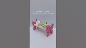 DIY Bow Desk Organizer 🌸✨ | Cute and Easy Desk Decor #shorts