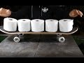 How to make skateboard from toilet paper using hydraulic press