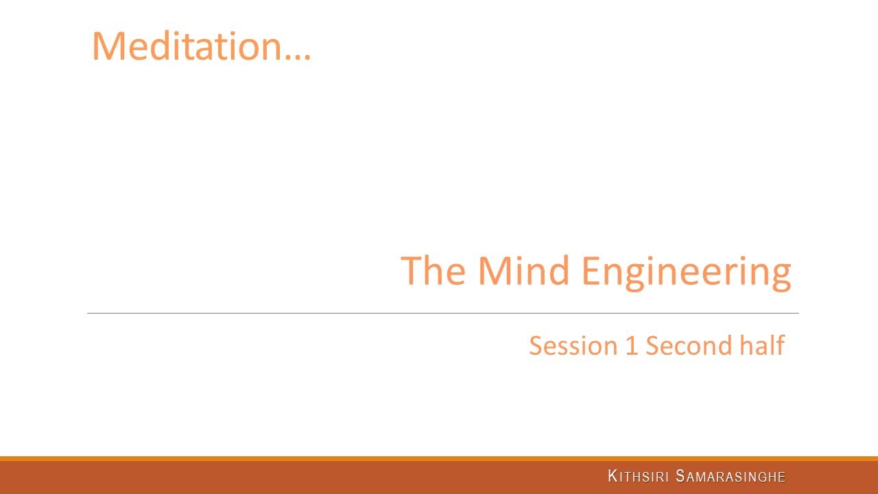Mind Engineering Session 1 Second Hald - YouTube