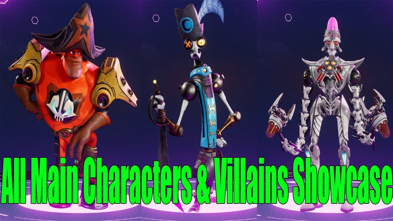 All Main Characters & Villains Showcase Ratchet & Clanks Rift Apart