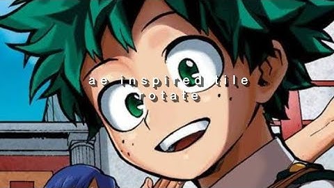 ae inspired tile rotate transition // alight motion