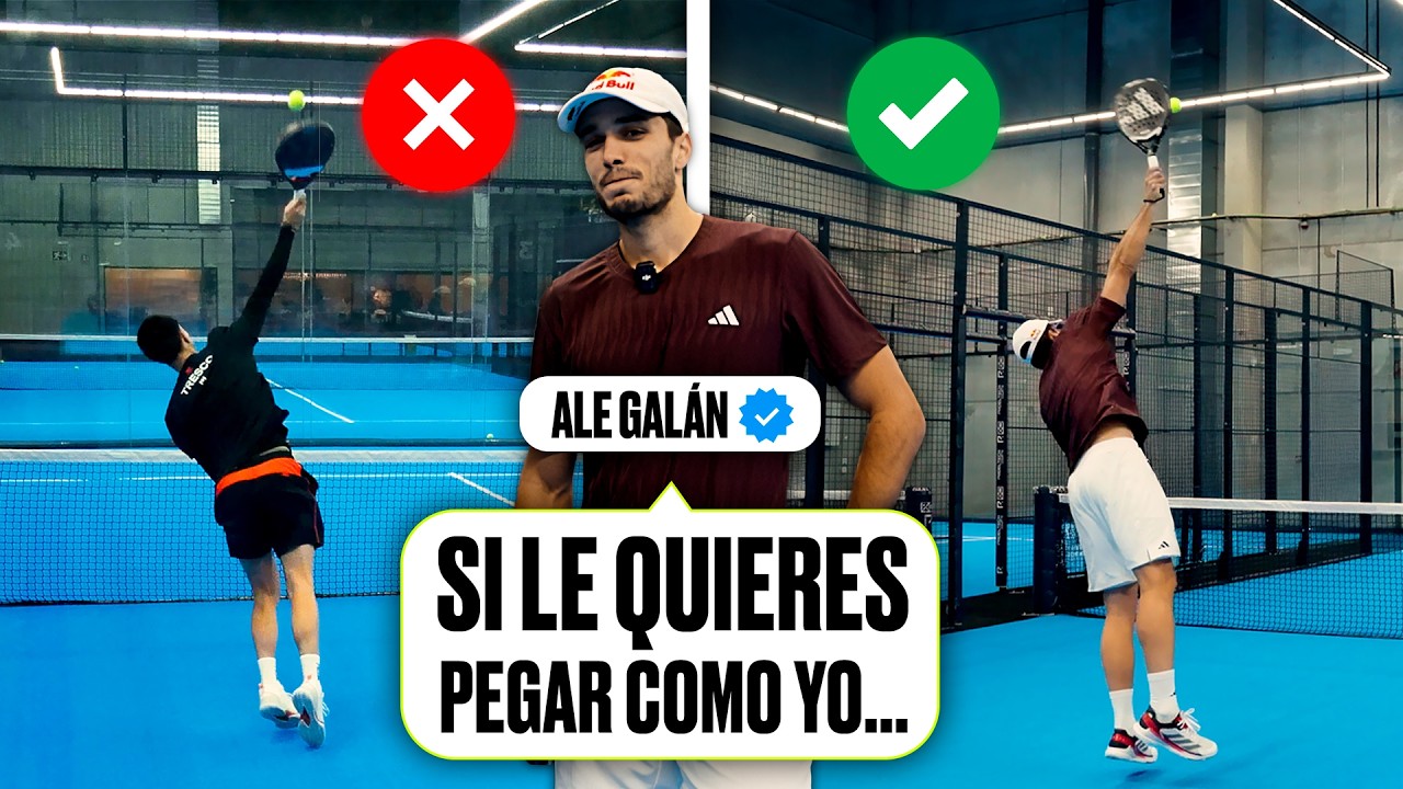 ALE GALÁN me ENSEÑA EL SECRETO DE SU REMATE 🔥🎾