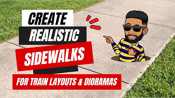 Master sidewalks for model railroads and dioramas!