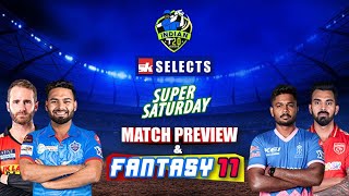 #IPL2021 | DC vs RR & SRH vs PBKS  Match Preview and Best Fantasy XIs in just 3 Minutes | SK Selects