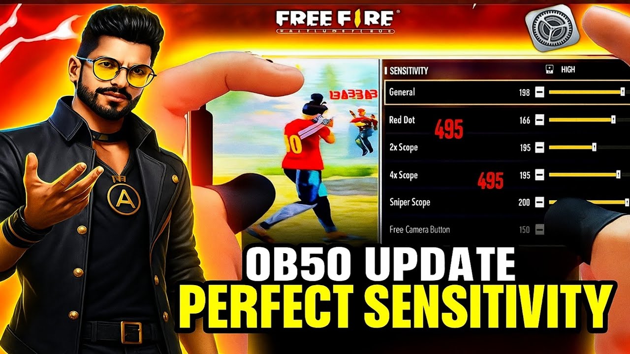 OB50 BEST 🔥 SENSITIVITY 🥶 | OB50 UPDATE REALITY 🤬 | MECHANISM 💀 WITH ...