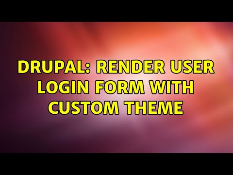 Drupal: Render user login form with custom theme