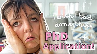 PHD APPLICATION ADVICE // WHAT TO DO AFTER REJECTION // HOW TO GET RESEARCH EXPERIENCE // PHD PREP