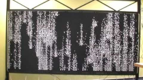 Flip dots sign / tablica odblaskowa