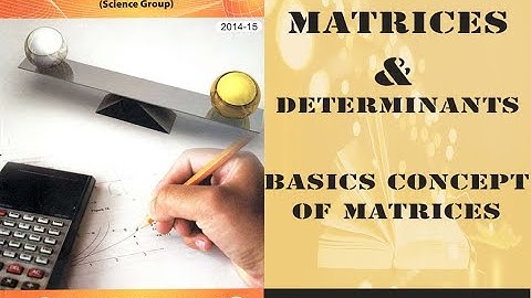 9th Maths (Science) Basic Concept of Matrices || Educational Research