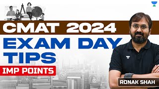 CMAT 2024 Exam Day Tips | Important Points | Ronak Shah