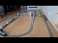 Massive LEGO train crash on triple track layout 🚂💥