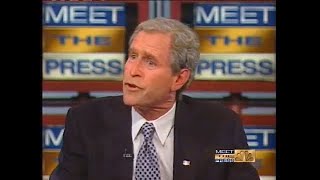 Steve Bridges as President George Bush on NBC's Meet the Press @stevebridges2010