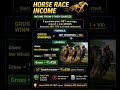 🔥 Horse Race Income Grossing Trick 🐎🔥