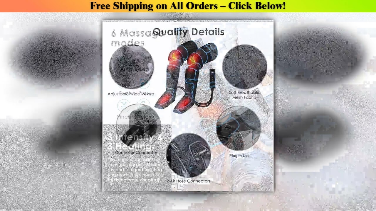 Leg Muscle Relaxer 6 modes Air Compression Recovery Boot Lymph Release Relieve Foot Fatigue