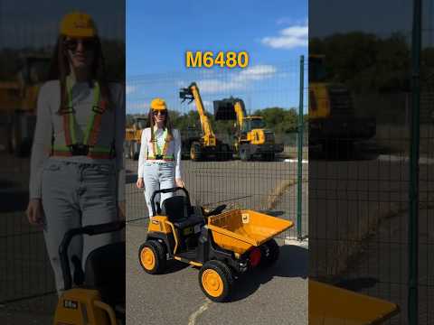 Электромобиль детский Трактор погрузчик Bambi Racer M 6480EBLR-6 с пультом, желтый, видео 1