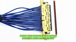 Conjunto de cable personalizado LVDS Cable Cable EDP Conjunto Cabel TFT Pantalla LCD DF9 31 PIN LVDS