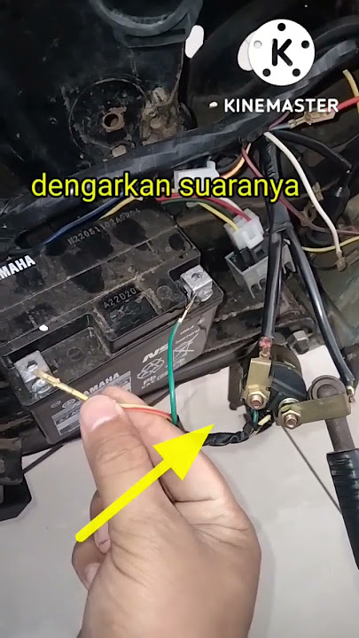 mengecek relay starter