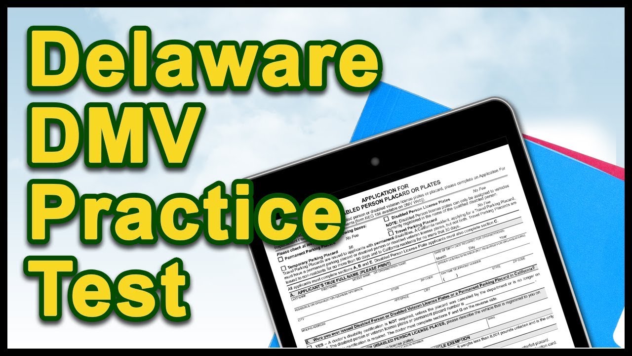Delaware DMV Practice Test - YouTube