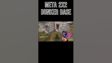 META 2X2RUST BUNKER BASE #console #pcgaming #solo #rust #trending #viral #base #meta