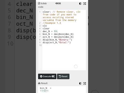 CONVERTING DECIMAL NUMBER