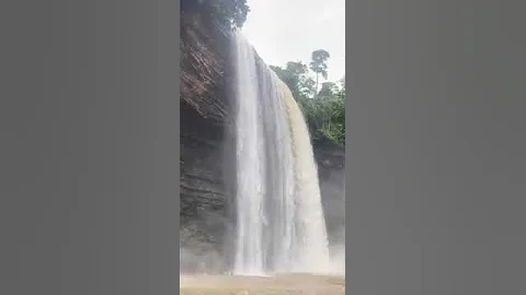 GHANA, HOW THE BOTI WATERFALLS FLOWS AS OF NOW.