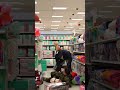throwing stuff at people at walmart prank